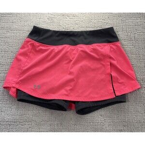 UNDER ARMOUR Women’s HeatGear Athletic Running Shorts Small/P Black Pink